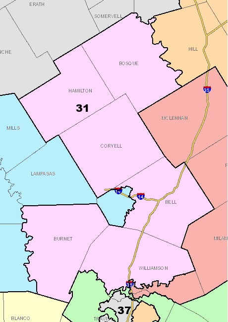 Congressional District 31 map
