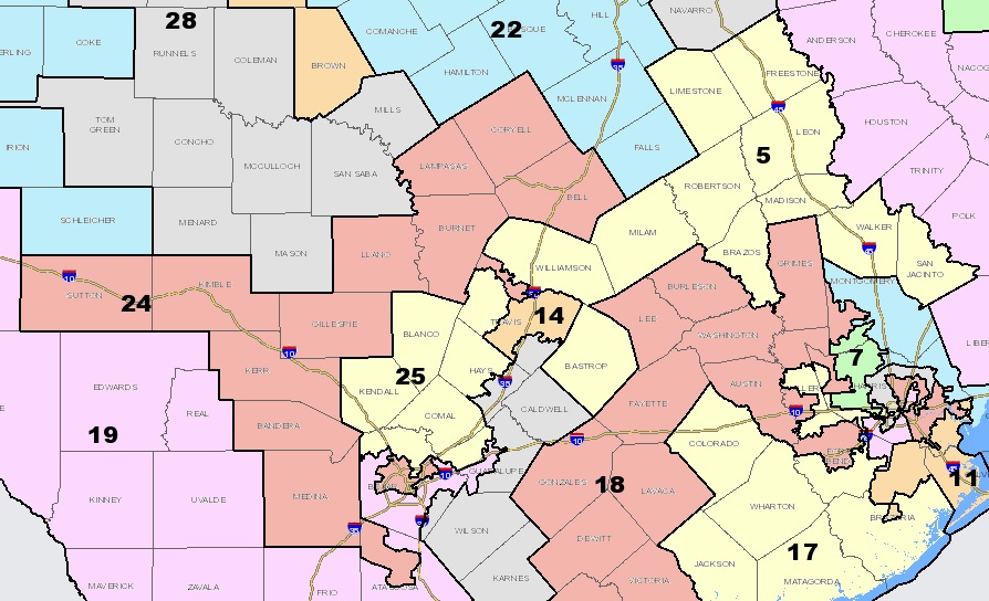 Wilco Senate Districts